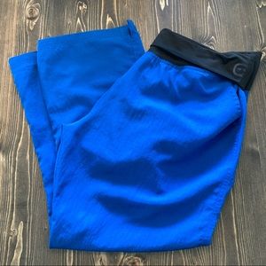 Plus size wonderwink 3x petite scrub pants royal